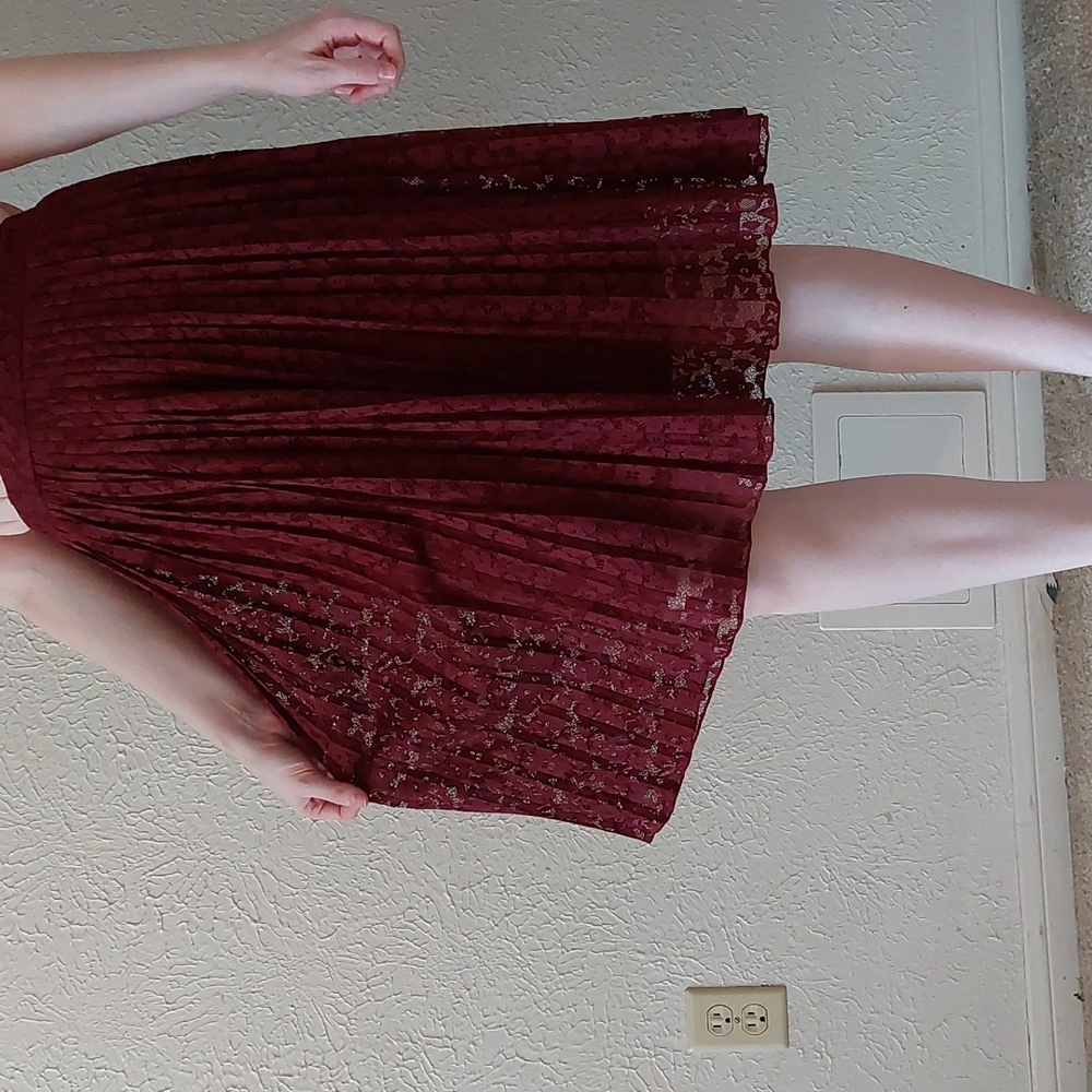 Maroon played skirt from forever 21 size L